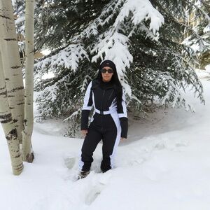 Black and White Winter Snowsuit